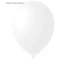 Шар латексный 12, пастель, набор 100 шт, цвет белый