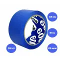 Клейкая лента упаковочная (скотч) 48мм*66м, 45 мкм, UNIBOB 600, синяя, коробка (36 шт)