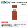 8BitDo PS5 XBOX USB Беспроводной адаптер Bluetooth 2 для серии XBOX XBOX One PS4 PS3 Nintendo Switchplate OLED Windows