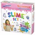 Набор слаймов 14 цветов, 52 аксессуара, в колорбоксе, юнландия, 663777, 663777