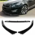 Губа переднего бампера KIA K5 2011-2013/ optima 2010-2013 черный глянец