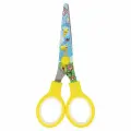 Ножницы BRAUBERG Kid Series, 130 мм, жёлтые, с цветной печатью Жирафы, закругленные, 232269 Набор - 12 шт.