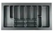 Лоток для столовых приборов Starax, в модуль 900, антрацит
