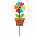 Ветерок-вертушка Oubaoloon Цветок в горшочке, пластик, 55х50х40 см (00-3736)