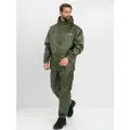 Костюм-дождевик мужской Huntsman ВВЗ Склон-2 летний ветровлагозащитный туристический, для рыбалки и охоты зеленый, ткань таффета рипстоп (р.44-46/170)