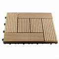 Садовая плитка ДПК 30x30 см дуб, террасный паркет, 11 шт/уп