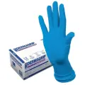 Перчатки латексные смотровые, 25 пар (50 штук), сверхпрочные, размер 7-8, M (средний), DERMAGRIP High Risk, D1402-14
