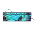 Клавиатура механическая Raskat KM002, зелёно-чёрные клавиши, цветной корпус.