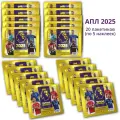 Футбольные наклейки Panini АПЛ 2025 (Английская Премьер-Лига) / 20 пакетиков по 5 наклеек с футболистами любителям панини