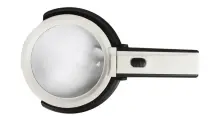 Лупа настольная с подсветкой LED 2х120мм/5х28мм