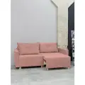 Раскладной диван кровать Пекин NEW прямой модульный, механизм еврокнижка, 213х102х85 см, розовый
