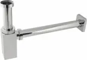Сифон металлический для раковины хром (квадрат) GANZER GZ5606(A-6)