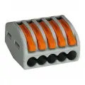 Клемма соединительная зажимная WAGO 222-415 5 отверстия (0.08-2.5) 40шт