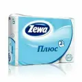Бумага туалетная 2-слойная Zewa Plus, белая, 23м, 12 рул/уп (144090), 7 уп.