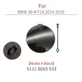 Для BMW F16 M спортивный автомобильный Передний Задний бампер Буксировочный Крюк Крышка аксессуар черный для BMW X6 M 2014-2019 51118065933 51128056540, Front Black