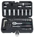 Набор инструментов 1/4 57 предметов с 12-гранными головками 4-14мм 6-гр