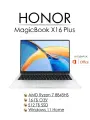 Ноутбук HONOR MagicBook X16 Plus, 16 1920x1200 IPS, AMD Ryzen 7 8845HS (8 ядер), RAM 16 ГБ, SSD 512 ГБ, AMD Radeon 780M, Windows 11 Pro + MS Office, русская раскладка, подсветка клавиатуры, серебристый