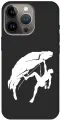 Силиконовый чехол на Apple iPhone 13 Pro / Эпл Айфон 13 Про с рисунком Climbing W Soft Touch черный