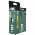 Мячи для настольного тенниса Stiga Master ABS 1* 1111-2410-06, диаметр 40+мм, 6шт, белый