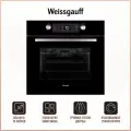 Духовой шкаф Weissgauff EOM 691 PDBS с Грилем и Конвекцией, Объем XL 60 литров, 9 функций, Гидролизная очистка
