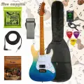 Электрогитара JET JS-450 TBL Stratocaster с тёплым чехлом, струнами Ernie Ball, кабелем, тюнером и ремнём