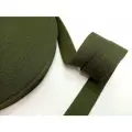Стропа-лента ременная 32 мм, хлопок искусственный толщ. 2 мм, 45 метров, хаки (болотная)