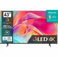 Телевизор QLED Hisense 43 43E7KQ Frameless черный 4K Ultra HD
