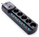 Сетевой фильтр Most EHV 5м (5 розеток) черный (коробка)