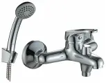 Смеситель для ванны Rossinka A35-30, с лейкой, латунь, покрытие хром, 150см