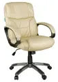 Кресло руководителя Helmi HL-E08 Receipt, экокожа бежевая