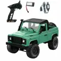 Радиоуправляемая машина MN MODEL пикап Land Rover Defender (зеленый) RTR 4WD масштаб 1:12 2.4G - MN-91G