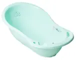 Детская ванна Tega Little Bunnies Кролики со сливом 86 см зеленый
