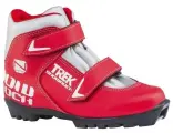 Лыжные ботинки Trek Snowrock3 NNN, любительский уровень катания, искусственная кожа, липучка, красные, размер 35