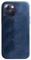 Чехол из алькантары с MagSafe для iPhone 14, Sancore (Синий)