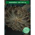Наклейка декоративная Элегантные хризантемы 100x100 см антивандальная для мебели и любых поверхностей