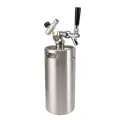 Пивной кег-гроглер 3.6Л из нержавеющей стали с манометром 60PSI и удобным краном для домашних вечеринок и мероприятий