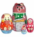 Матрешка РНИ Маша и Медведь, 4 в 1 Р-45/745