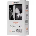 Набор столовых приборов, 24 шт, матовый, серия Majestic, PERFECTO LINEA (21-250120M)