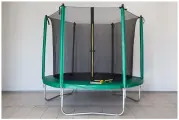 Батут Trampoline Big 8 ft (2,4 м) с внутренней сеткой TN-080-3 (Зеленый)