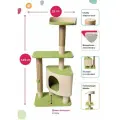 Домик для кошек-когтеточка Вертикаль - 120 см, размер 55*40*120 см