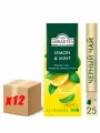 Чай черный Ahmad Tea лимон и мята Lemon Mint, 12шт по 25пакетиков