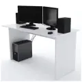 Стол письменный для школьника, компьютерный Ascetic 1400 Белый, 140*71,6 см.