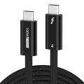 Кабель Thunderbolt 4 (USB4, Type-C), 4К@144Гц, PD 100W, 40Gbps, нейлоновая оплетка, 1 метр