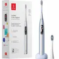 Электрическая зубная щетка Oclean X Pro Digital Y2076 серебристый, насадок 2шт, высокочастотные колебания движение головки, источник питания собственный аккумулятор (C01000382)