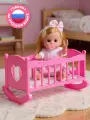Кукла-пупс с кроваткой, игровой набор, для девочек, игра в дочки-матери, JB0213810