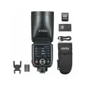 Godox V100 100 Вт TTL Литий-ионная Вспышка Для Камеры С Круглой Головкой Беспроводная Передача Вспышки Speedlite
