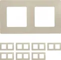 Рамка Legrand Etika двухместная универсальная слоновая кость (комплект из 7 шт.)