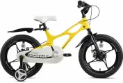 Велосипед городской Royal Baby Space Shuttle 16 магниевая рама желтый, для детей ростом 110-125 см, жесткая вилка