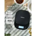Весы кухонные Futula Kitchen Scale 4 черные, электронные, индикатор заряда батареи и перегрузки