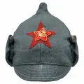 Шапка Буденовка РККА, НКВД, кокарда-звезда плуг и молот